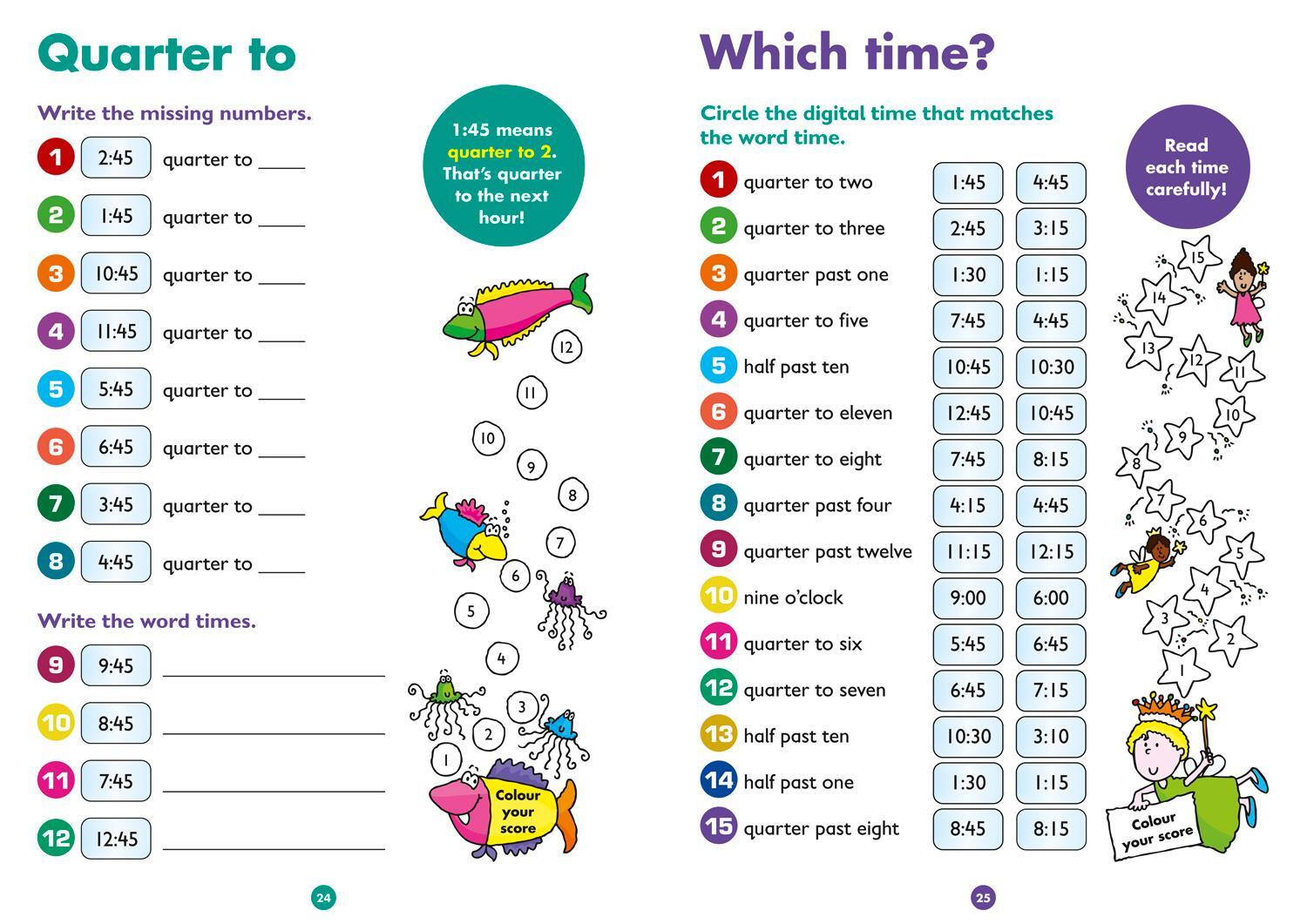 Bild: 9780008212513 | Telling the Time Quick Quizzes Ages 5-7 | Ideal for Home Learning