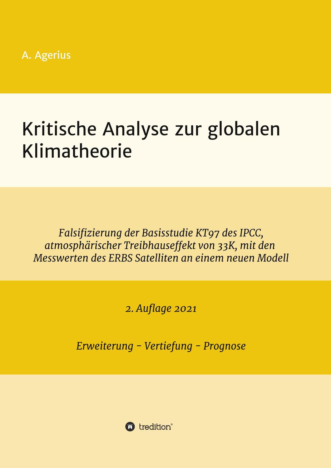 Cover: 9783347247499 | Kritische Analyse zur globalen Klimatheorie | A. Agerius | Taschenbuch