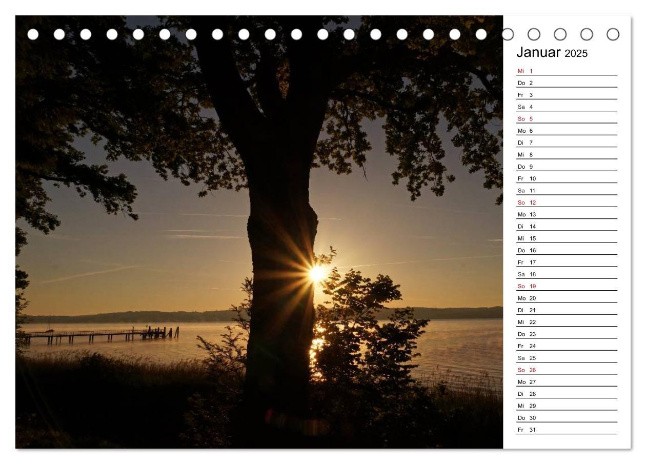 Bild: 9783435513918 | Seestärke - Der Ammersee (Tischkalender 2025 DIN A5 quer), CALVENDO...