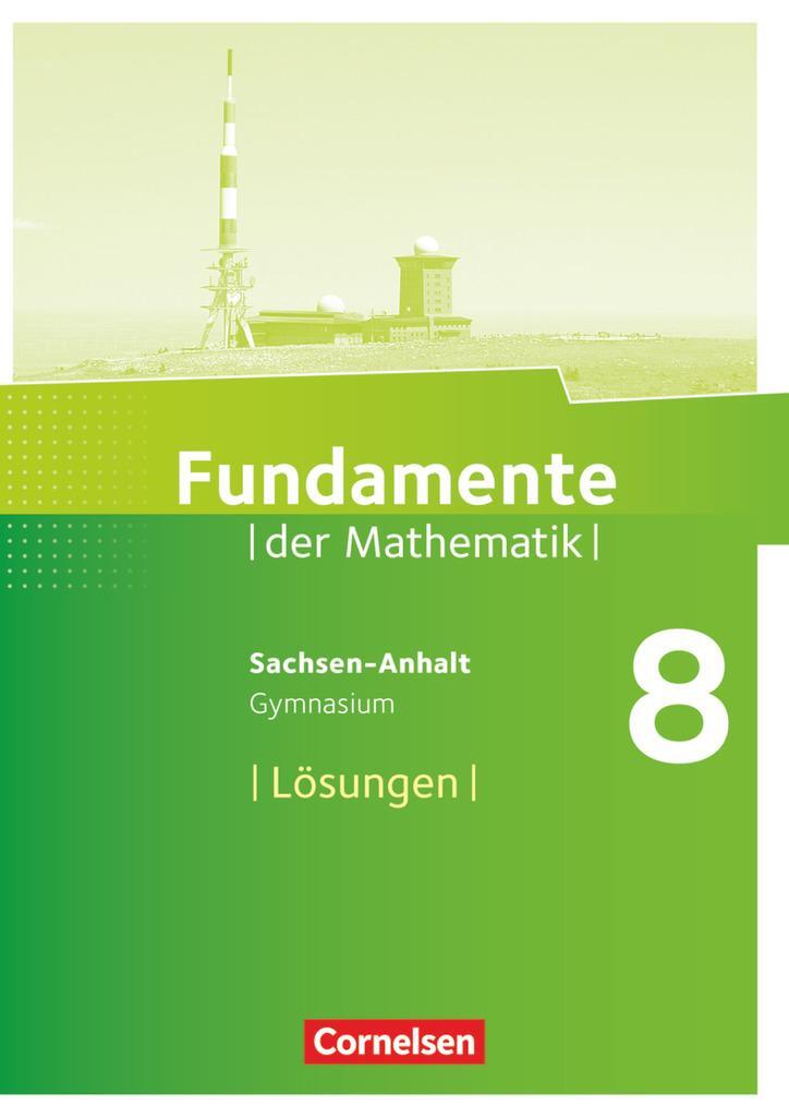 Cover: 9783060094820 | Fundamente der Mathematik 8. Schuljahr - Gymnasium Sachsen-Anhalt -...
