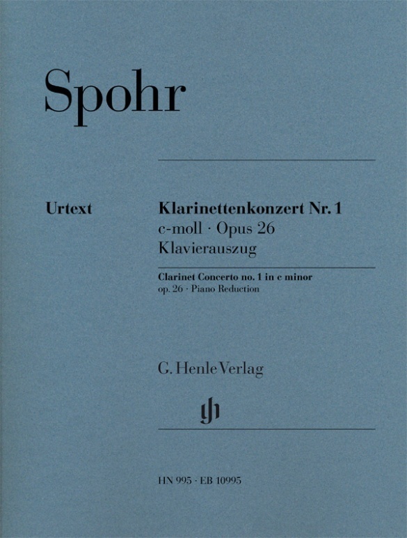 Cover: 9790201809953 | Spohr, Louis - Klarinettenkonzert Nr. 1 c-moll op. 26 | Scheideler