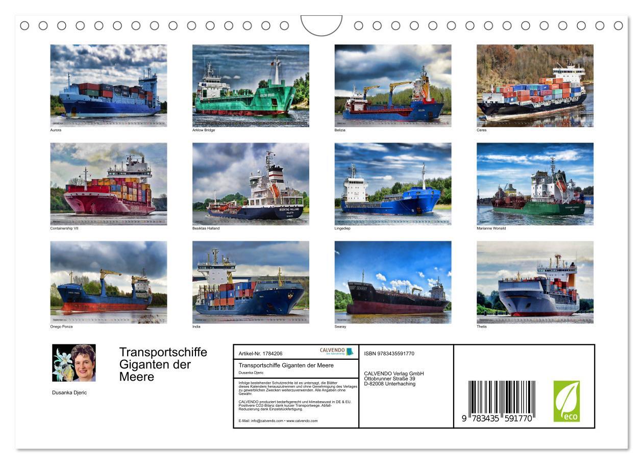 Bild: 9783435591770 | Transportschiffe Giganten der Meere (Wandkalender 2025 DIN A4...