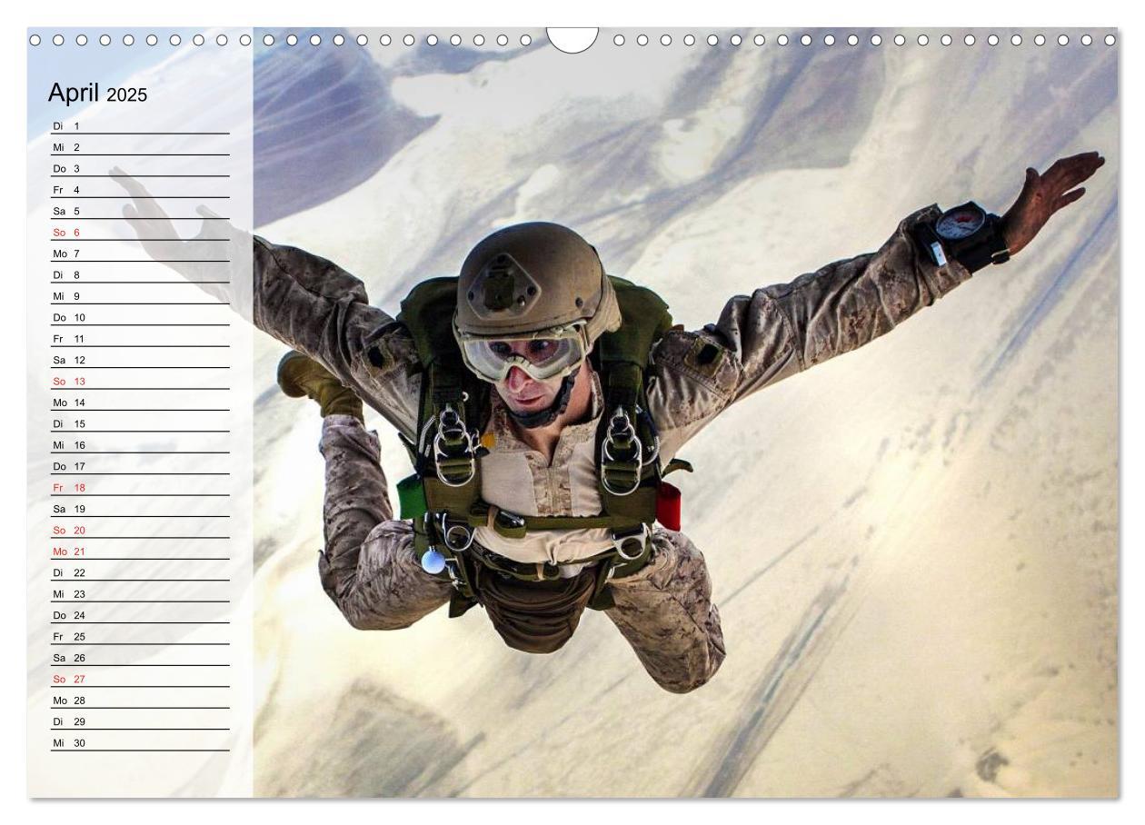 Bild: 9783435547494 | Fallschirmspringer. Absprung der U.S. Navy Seals (Wandkalender 2025...