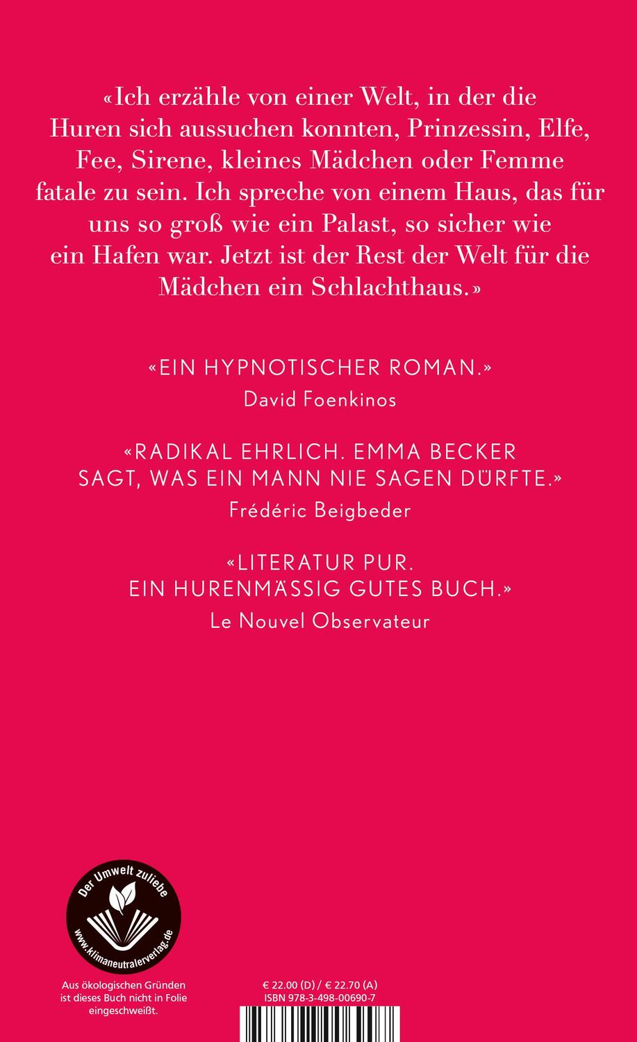 Rückseite: 9783498006907 | La Maison | Emma Becker | Buch | Deutsch | 2020 | Rowohlt