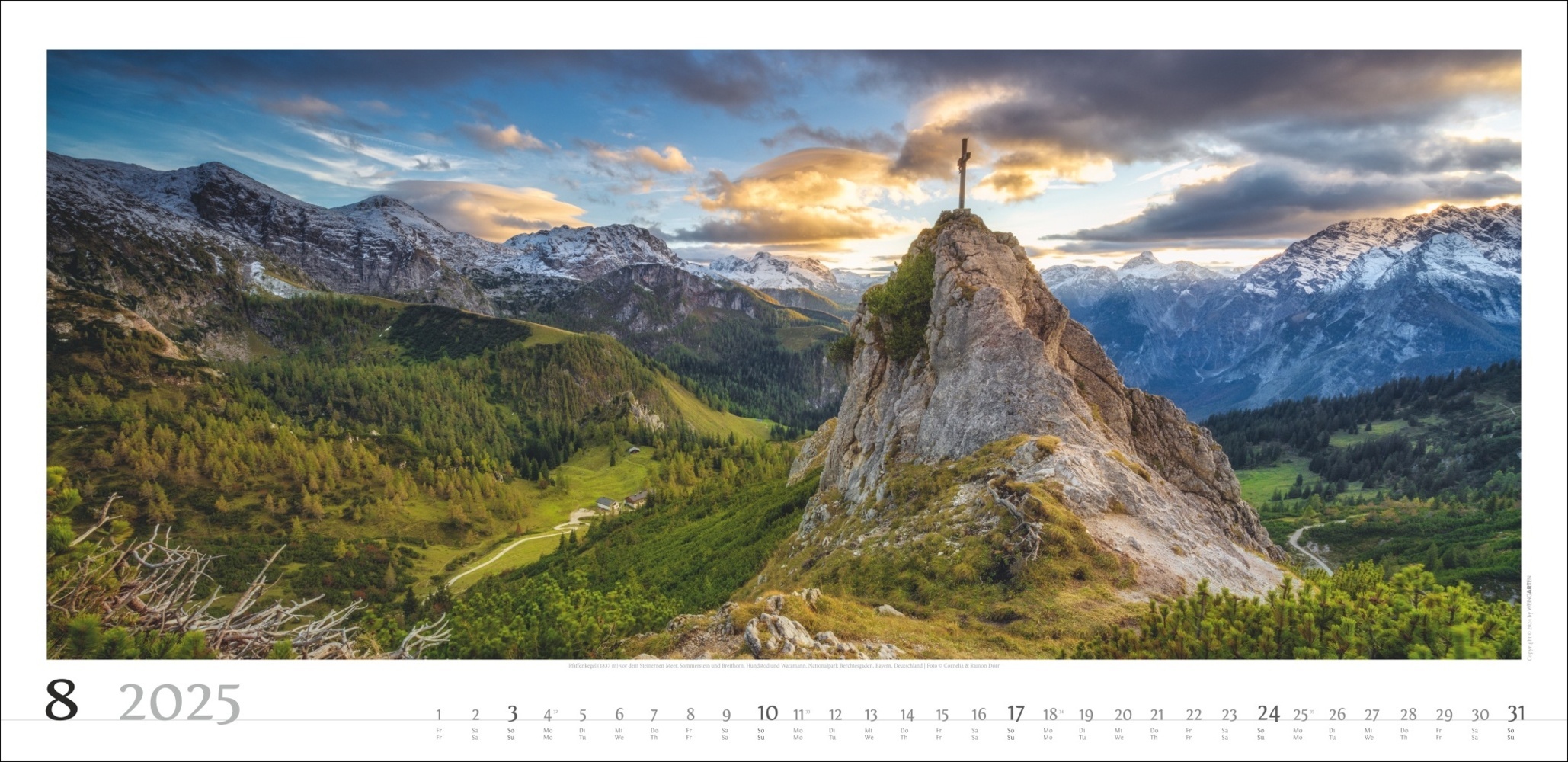 Bild: 9783839900215 | Alpenpanorama Kalender 2025 | Cornelia Dörr (u. a.) | Kalender | 14 S.