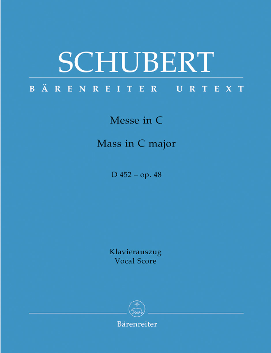 Cover: 9790006473021 | Mass | C major | Franz Schubert | Klavierauszug | Bärenreiter Verlag