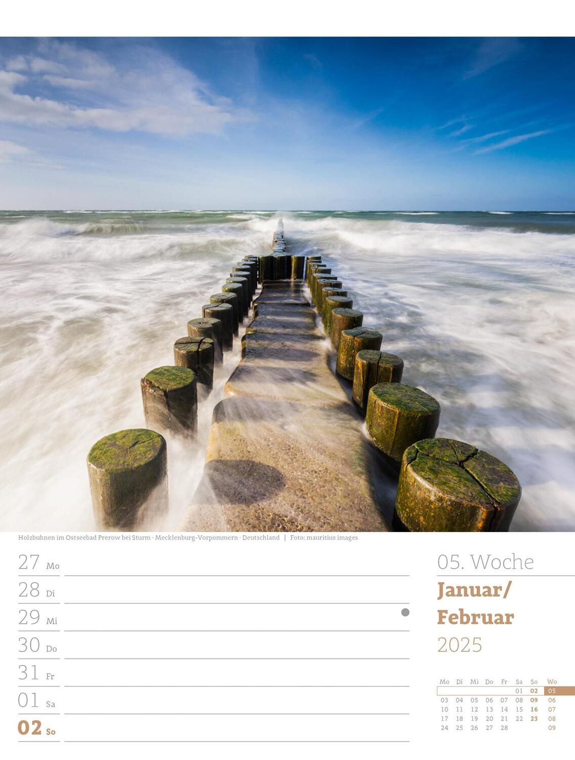 Bild: 9783838435039 | Am Meer - Wochenplaner Kalender 2025 | Ackermann Kunstverlag | 56 S.