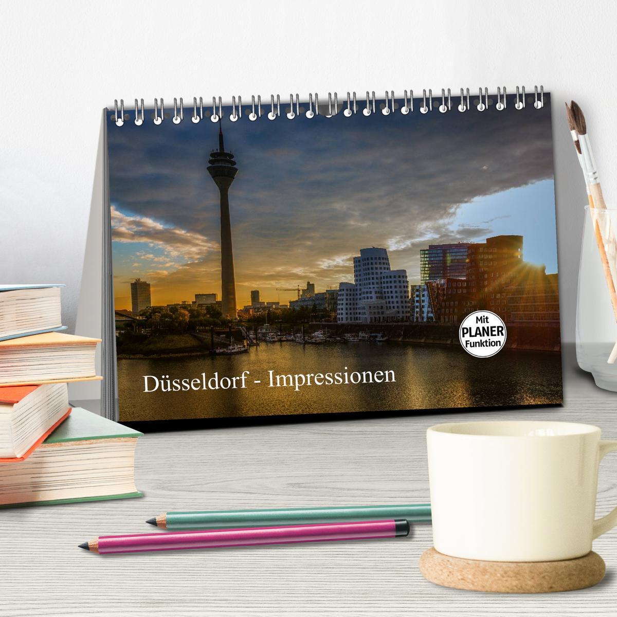 Bild: 9783435534500 | Düsseldorf - Impressionen (Tischkalender 2025 DIN A5 quer),...