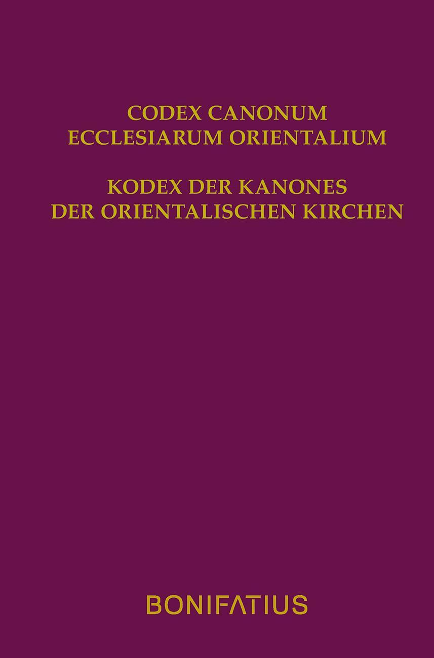 Cover: 9783897108752 | Codex Canonum Ecclesiarum Orientalium | Buch | Deutsch | 2021