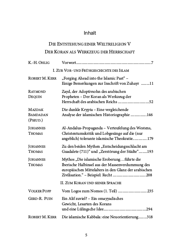 Bild: 9783899302158 | Die Entstehung einer Weltreligion. Tl.5 | Karl-Heinz Ohlig (u. a.)