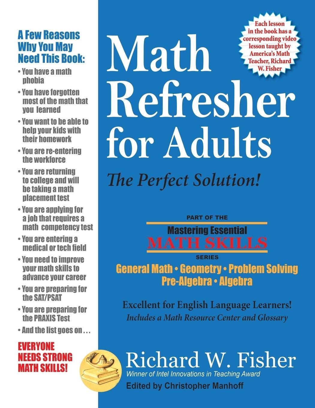 Cover: 9780999443361 | Math Refresher for Adults | The Perfect Solution | Richard W Fisher