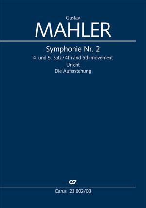 Cover: 9790007244415 | Symphonie Nr. 2 (Klavierauszug) | 4. und 5. Satz | Gustav Mahler