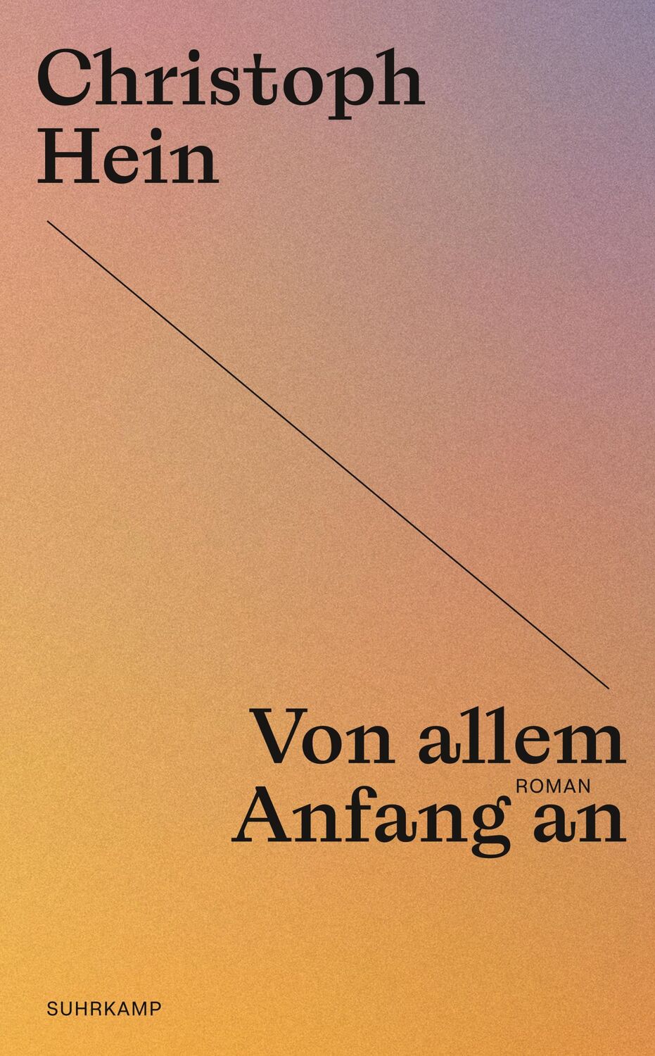 Cover: 9783518473955 | Von allem Anfang an | Christoph Hein | Taschenbuch | 192 S. | Deutsch