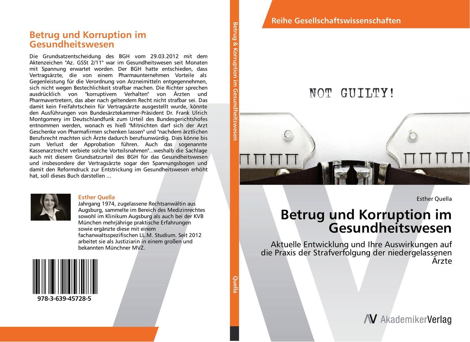 Cover: 9783639457285 | Betrug und Korruption im Gesundheitswesen | Esther Quella | Buch