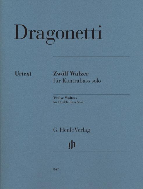 Cover: 9790201808475 | Zwolf Walzer Kontrabass Solo | G. Henle Verlag | EAN 9790201808475