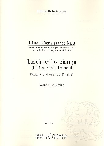 Cover: 9790202502808 | Lascia ch'io pianga für Gesang und Klavier | Medium Voice And Piano