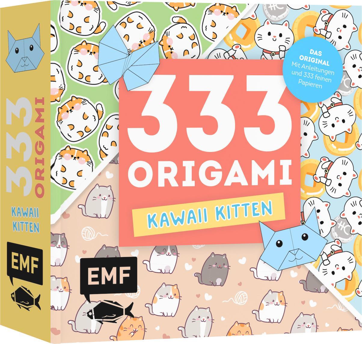 Cover: 9783745921540 | 333 Origami - Kawaii Kitten - Niedliche Papiere falten für Katzen-Fans