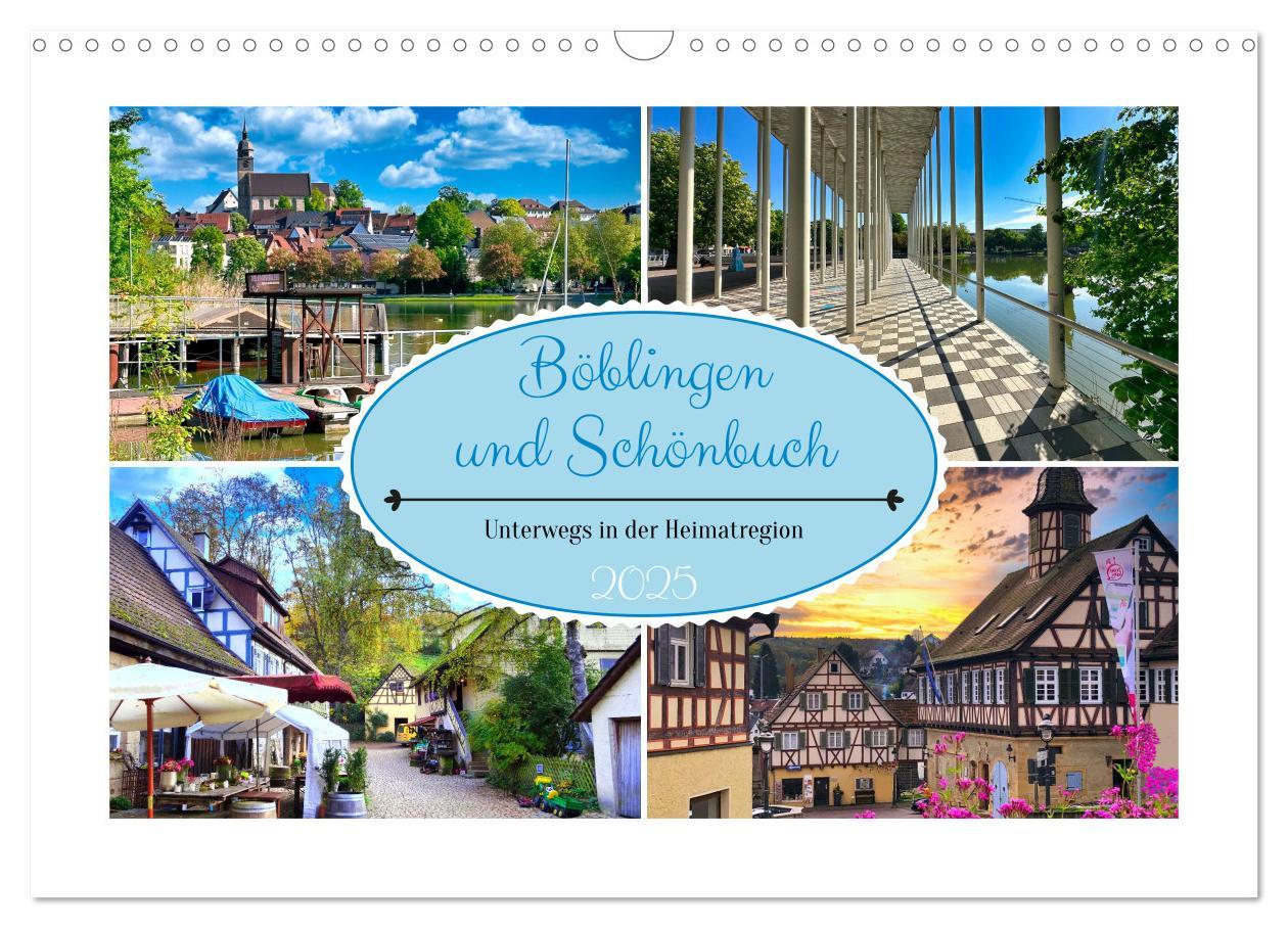 Cover: 9783457127643 | Böblingen und Schönbuch (Wandkalender 2025 DIN A3 quer), CALVENDO...