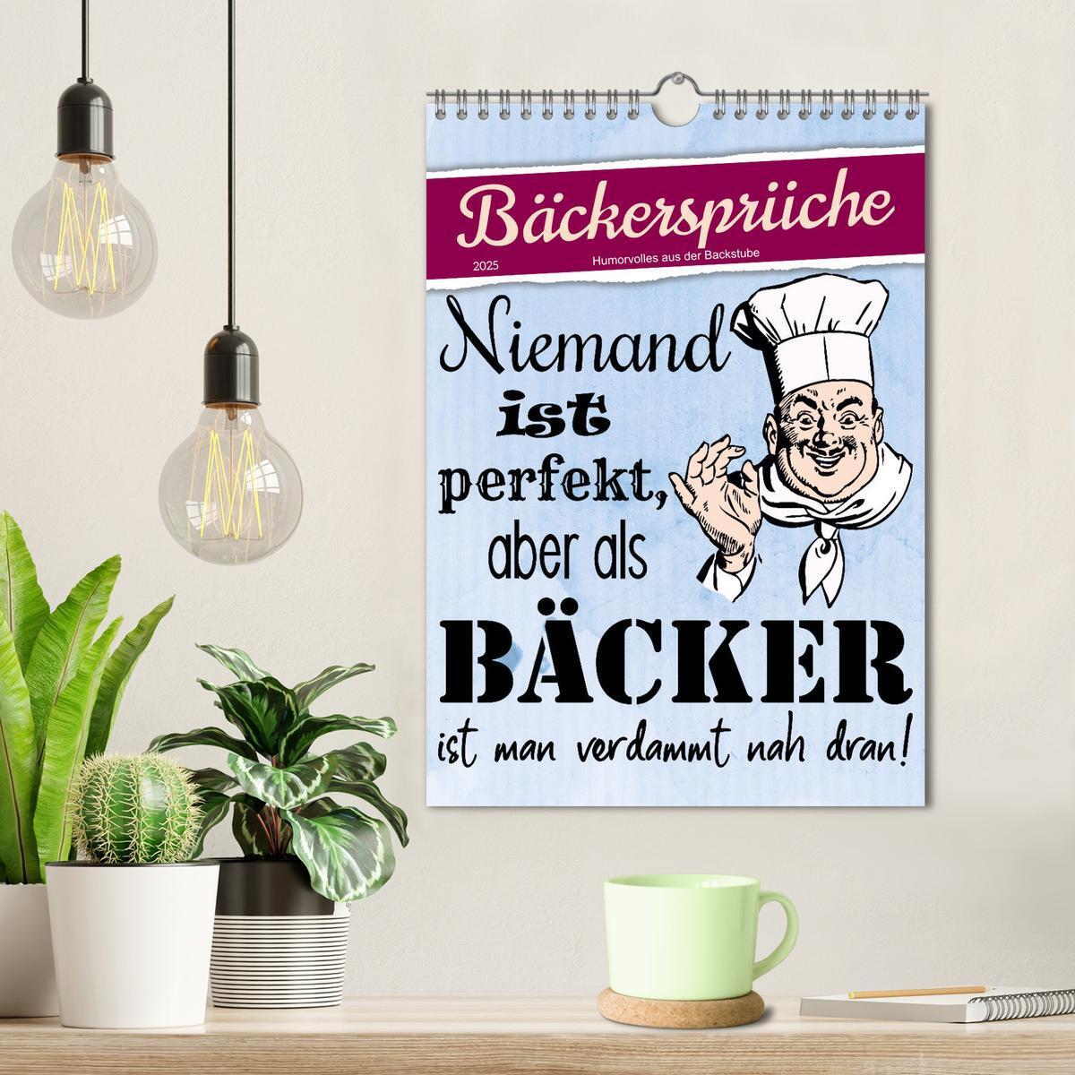 Bild: 9783435889167 | Bäckersprüche (Wandkalender 2025 DIN A4 hoch), CALVENDO Monatskalender