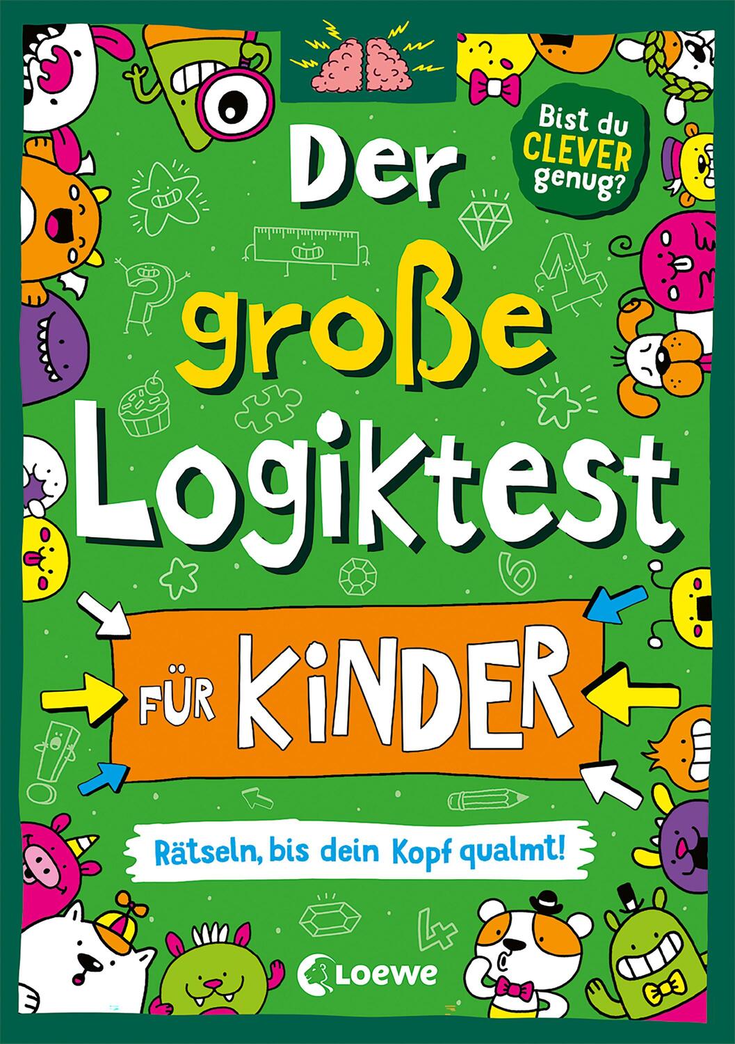Cover: 9783743208704 | Der große Logiktest für Kinder - Rätseln, bis dein Kopf qualmt! | Buch