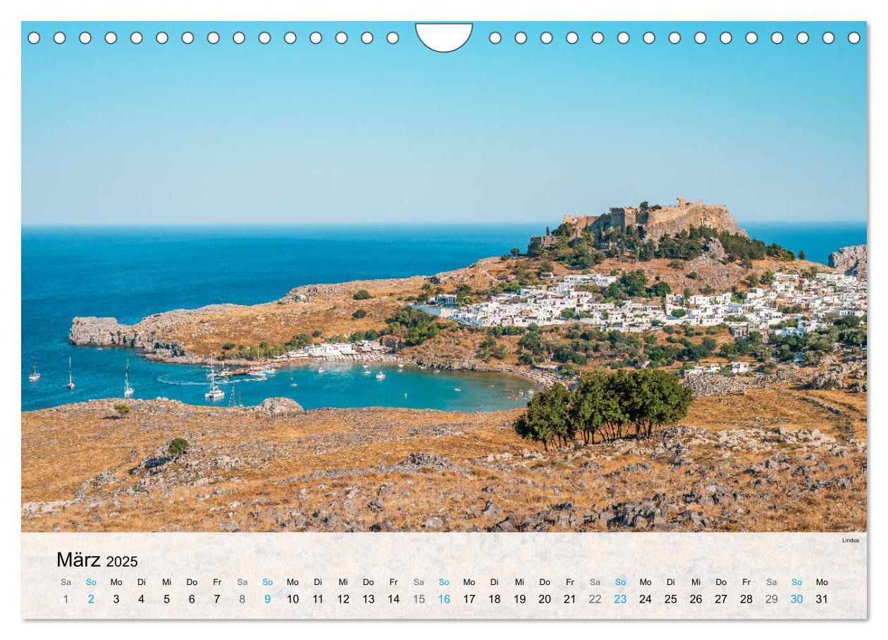 Bild: 9783383926563 | Rhodos - Die Highlights der Insel (Wandkalender 2025 DIN A4 quer),...