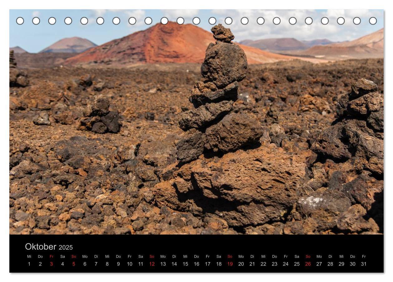 Bild: 9783435720897 | Unterwegs auf Lanzarote (Tischkalender 2025 DIN A5 quer), CALVENDO...