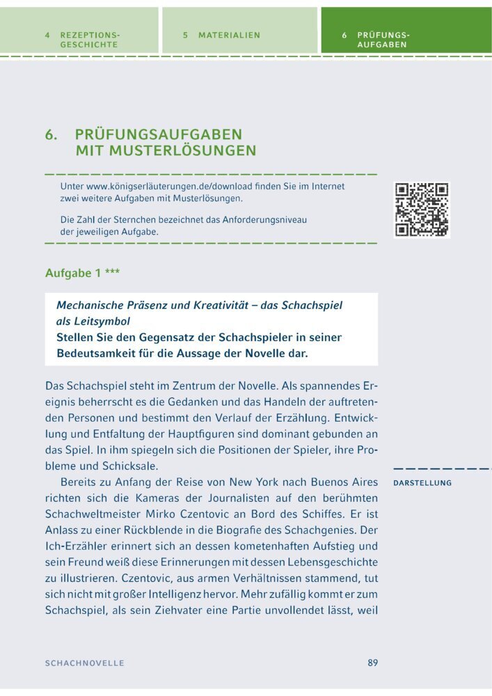 Bild: 9783804419865 | Schachnovelle von Stefan Zweig | Stefan Zweig | Taschenbuch | 108 S.