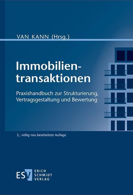 Cover: 9783503211302 | Immobilientransaktionen | Jürgen Kann | Buch | 453 S. | Deutsch | 2022