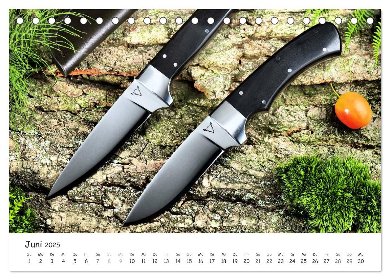 Bild: 9783435210671 | Handgefertigte Jagdmesser (Tischkalender 2025 DIN A5 quer),...