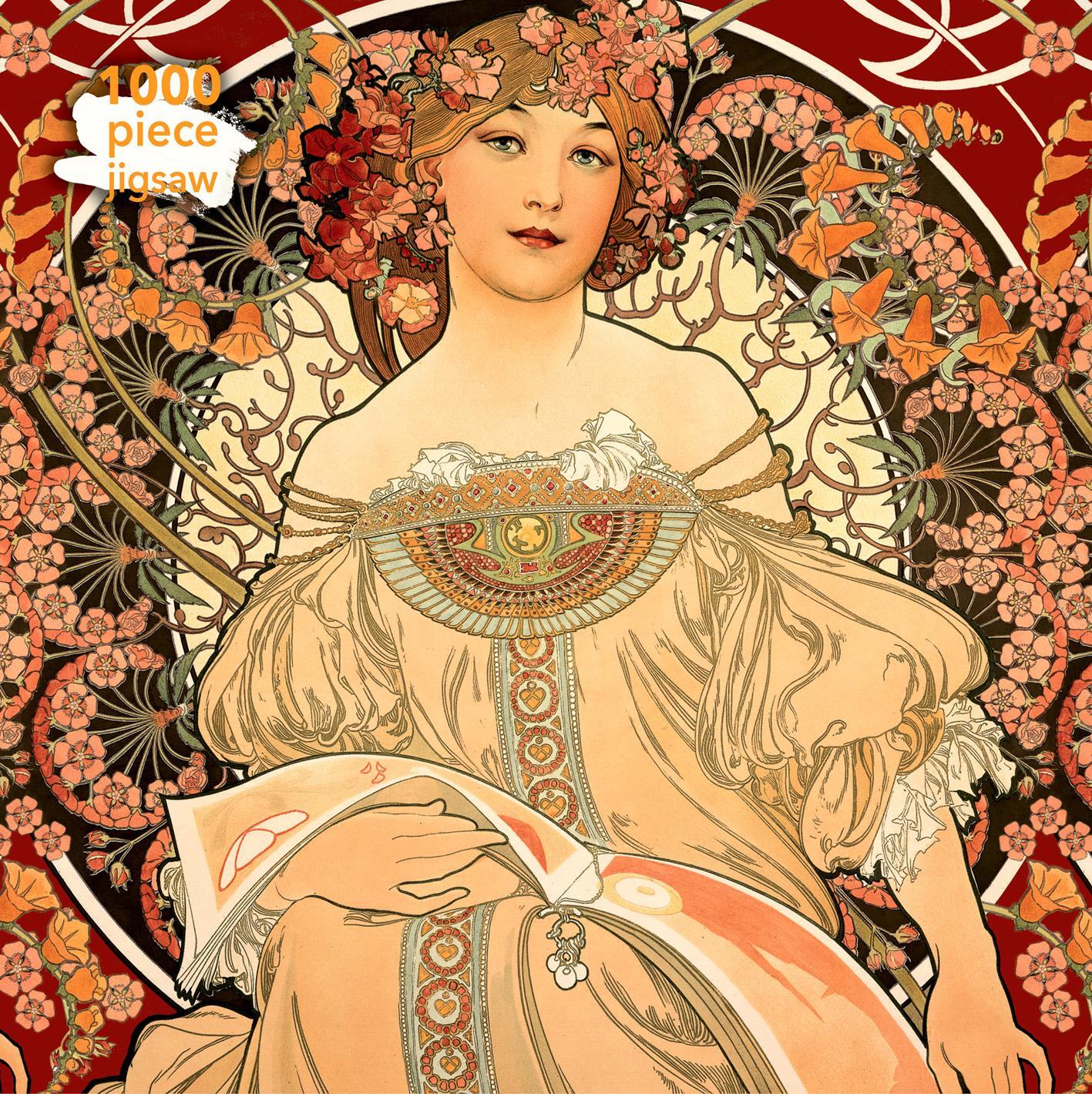 Cover: 9781787550889 | Adult Jigsaw Puzzle Alphonse Mucha: Reverie: 1000-Piece Jigsaw Puzzles
