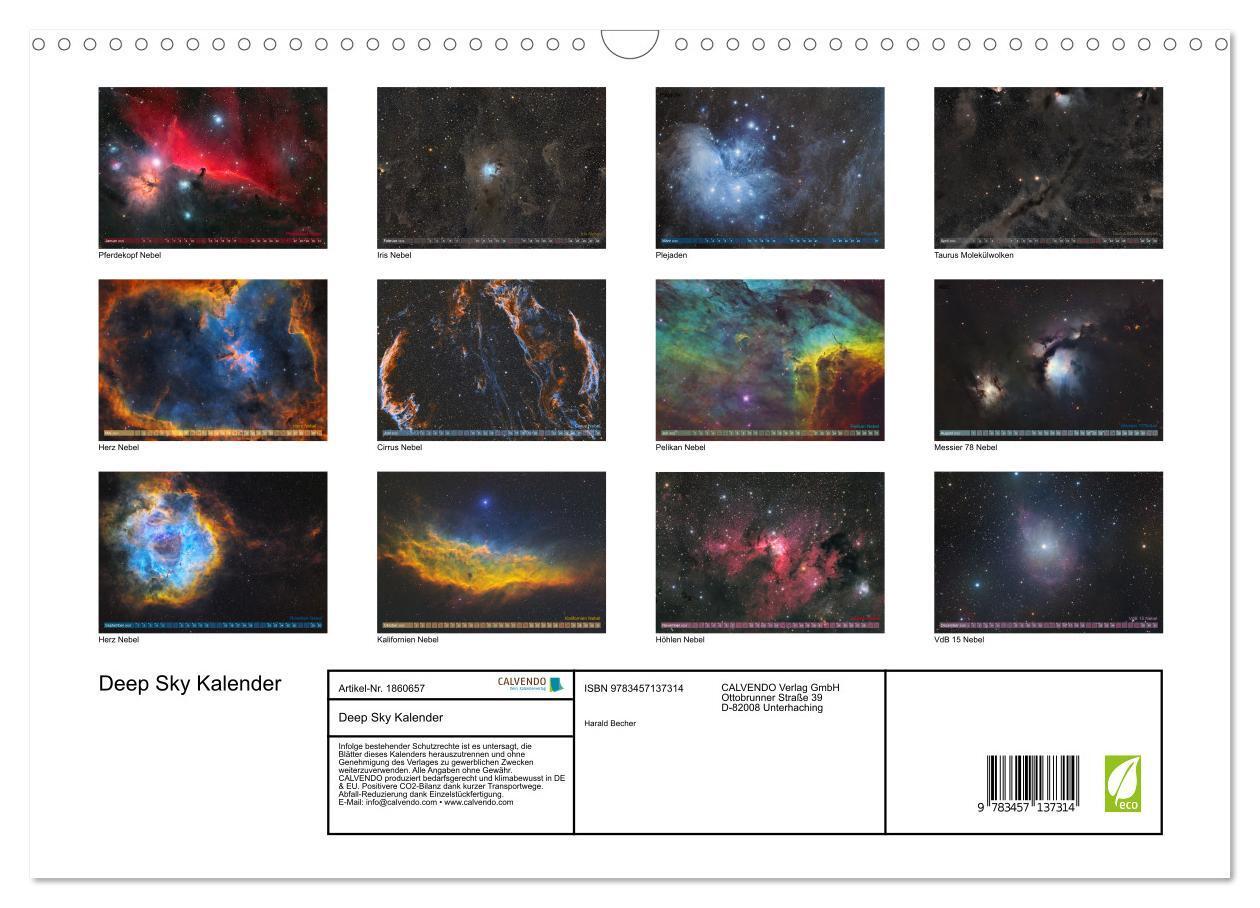 Bild: 9783457137314 | Deep Sky Kalender (Wandkalender 2025 DIN A3 quer), CALVENDO...