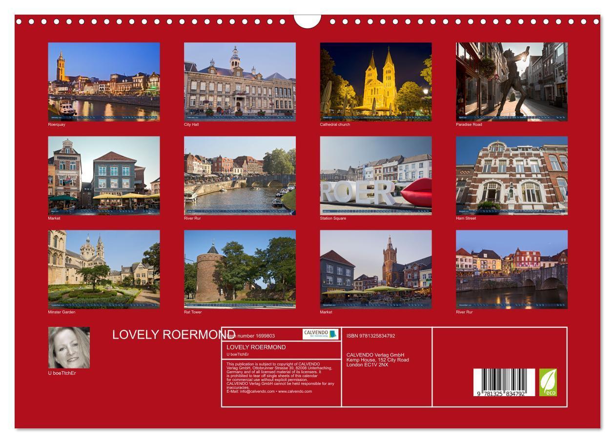 Bild: 9781325834792 | LOVELY ROERMOND (Wall Calendar 2025 DIN A3 landscape), CALVENDO 12...