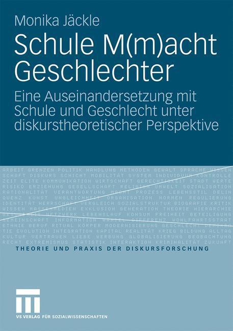 Cover: 9783531161228 | Schule M(m)acht Geschlechter | Monika Jäckle | Taschenbuch | Paperback