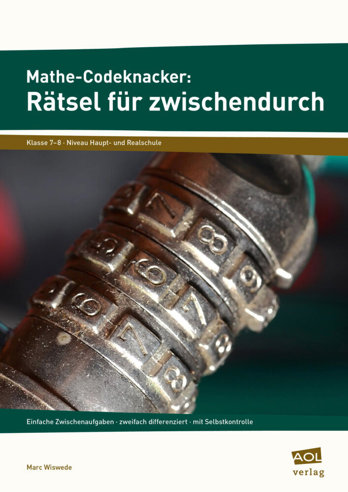 Cover: 9783403104117 | Mathe-Codeknacker: Rätsel für zwischendurch 7/8 | Marc Wiswede | 47 S.