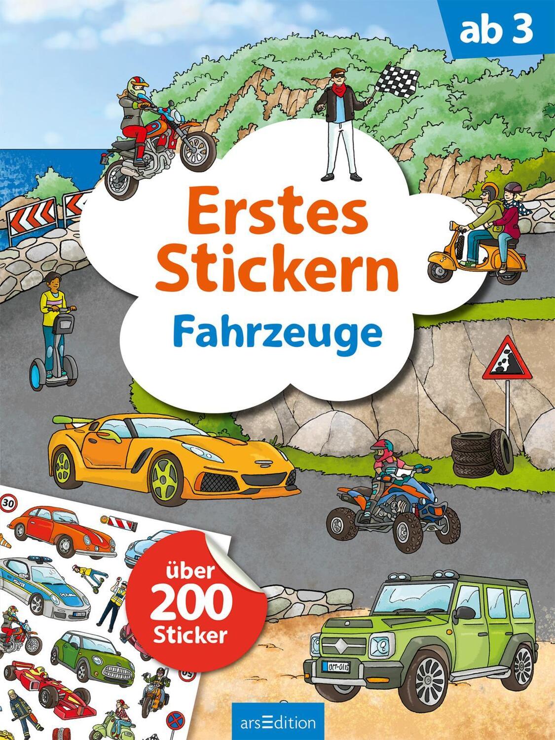 Bild: 9783845831855 | Erstes Stickern Fahrzeuge | Über 200 Sticker | Taschenbuch | 24 S.