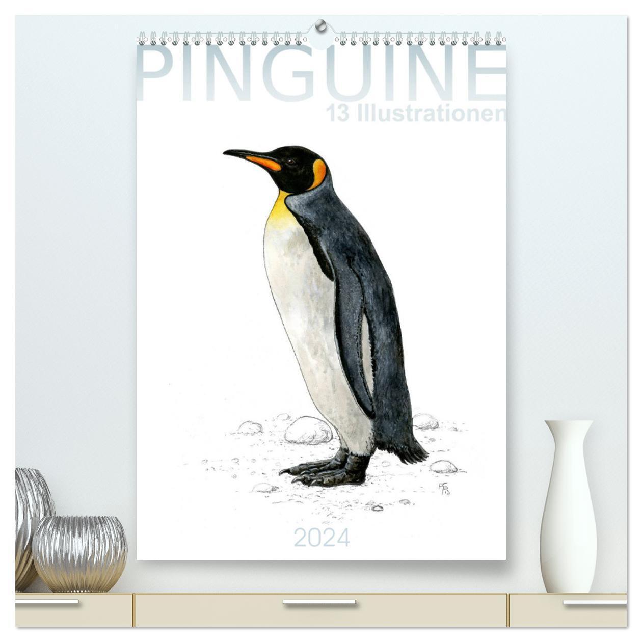 Cover: 9783675894877 | Pinguine - 13 Illustrationen (hochwertiger Premium Wandkalender...