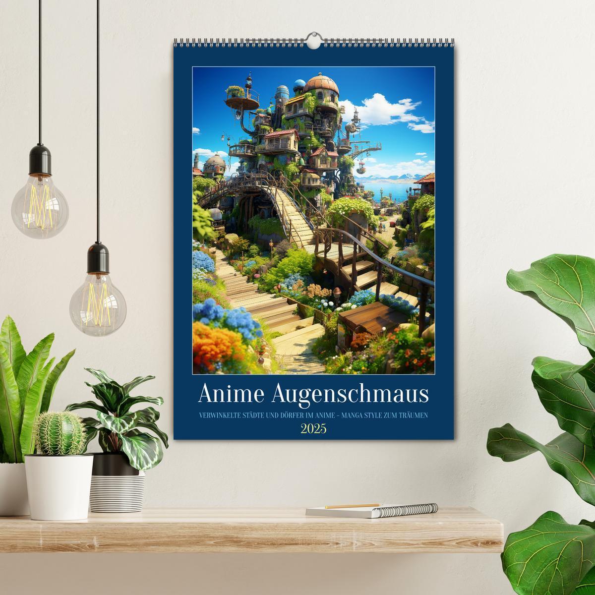 Bild: 9783435859252 | Anime Augenschmaus (Wandkalender 2025 DIN A2 hoch), CALVENDO...