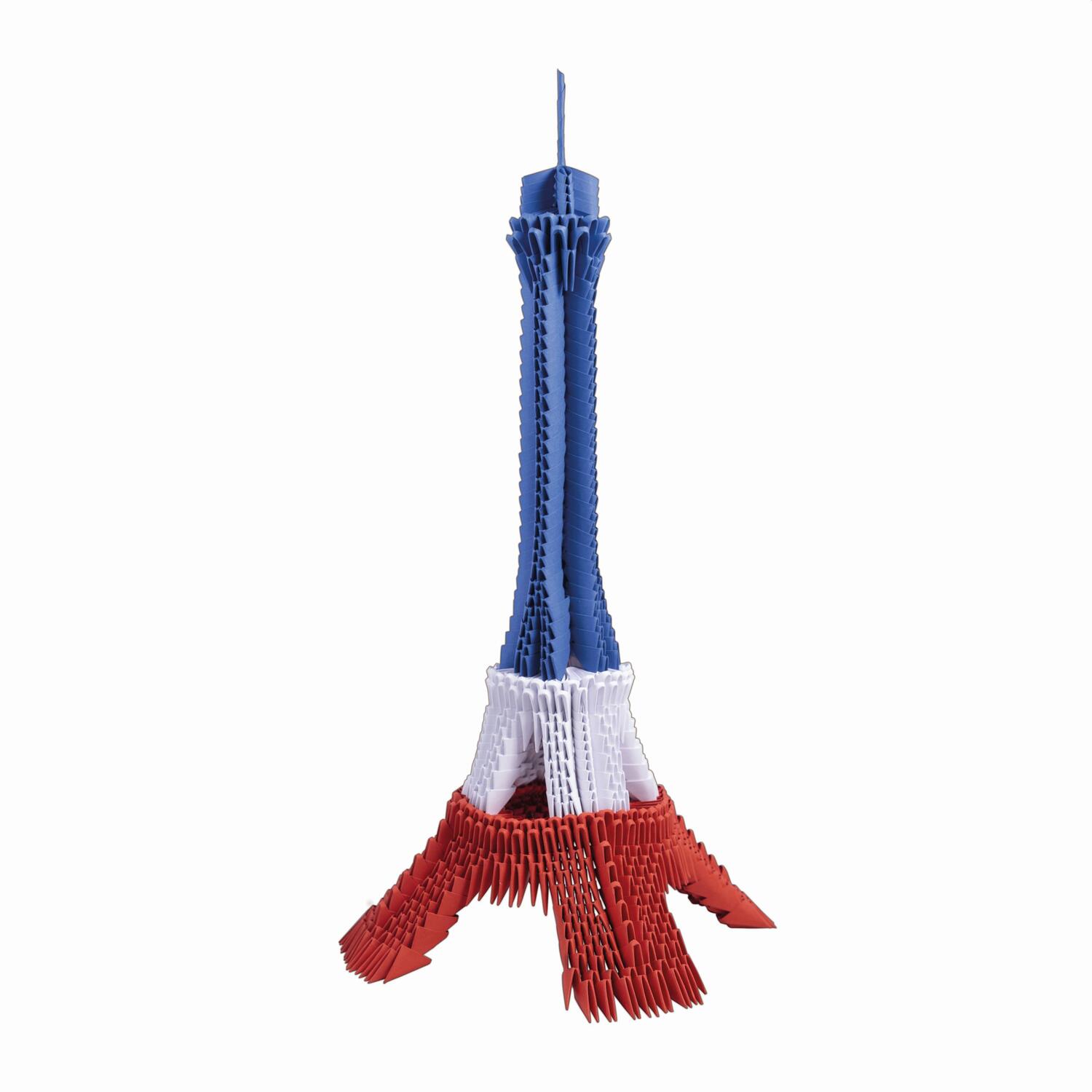 Bild: 8032591787437 | CREAGAMI - Origami 3D Eiffelturm franz. Fahne 1100 Teile | Creagami