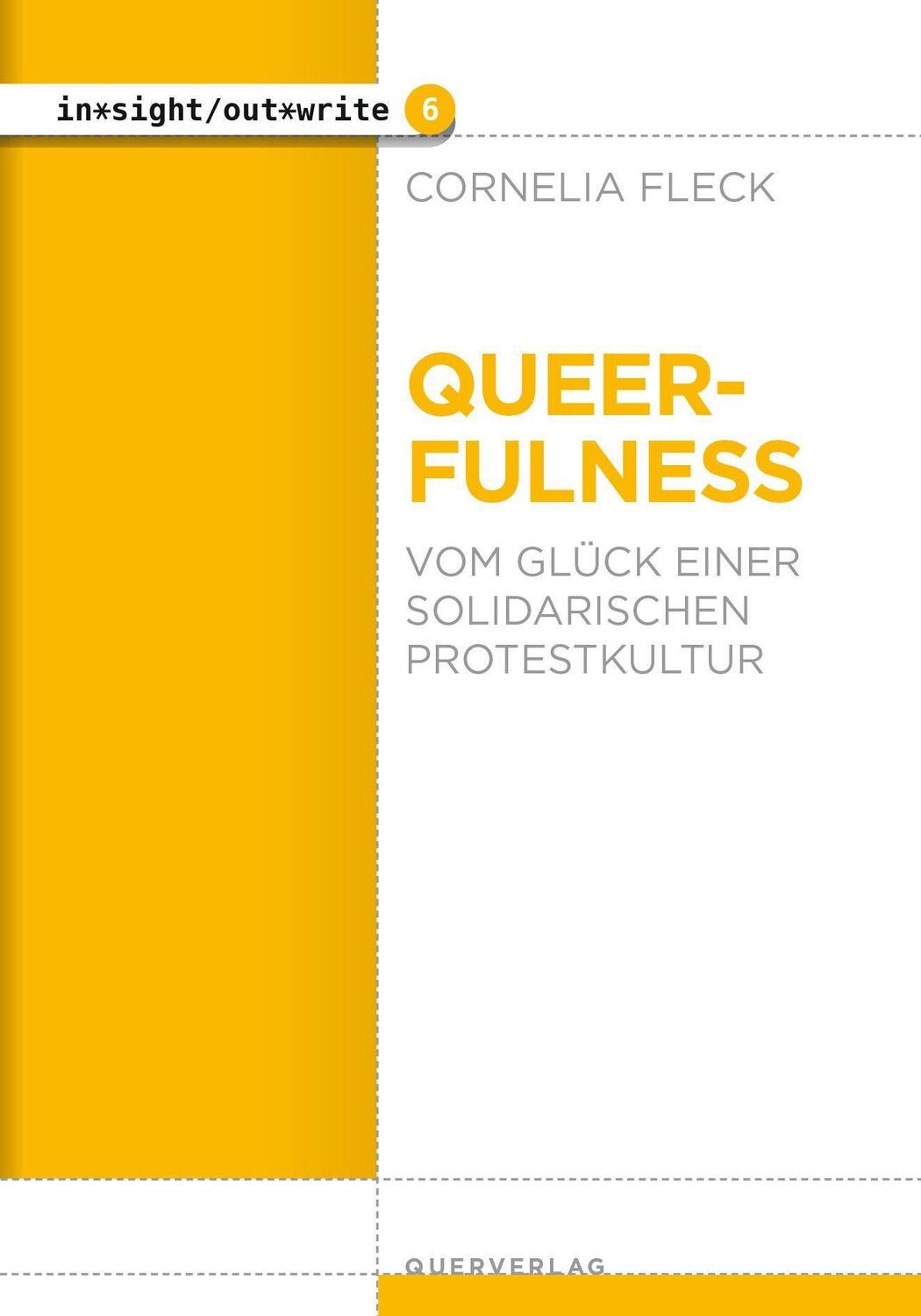 Cover: 9783896563156 | Queerfulness | Vom Glück einer solidarischen Protestkultur | Fleck