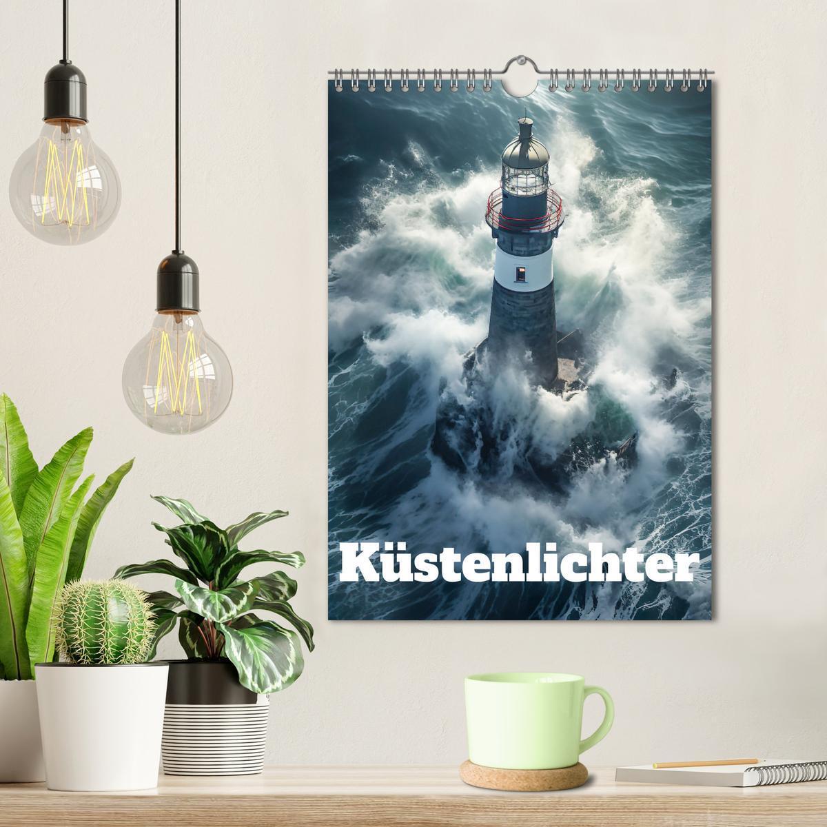 Bild: 9783457128282 | Küstenlichter (Wandkalender 2025 DIN A4 hoch), CALVENDO Monatskalender