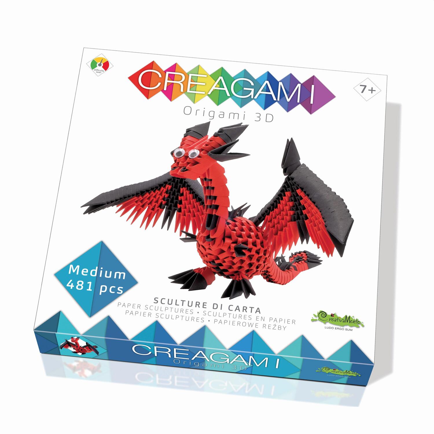 Cover: 8032591787239 | CREAGAMI - Origami 3D Drachen 481 Teile | Creagami | Spiel | 3178723
