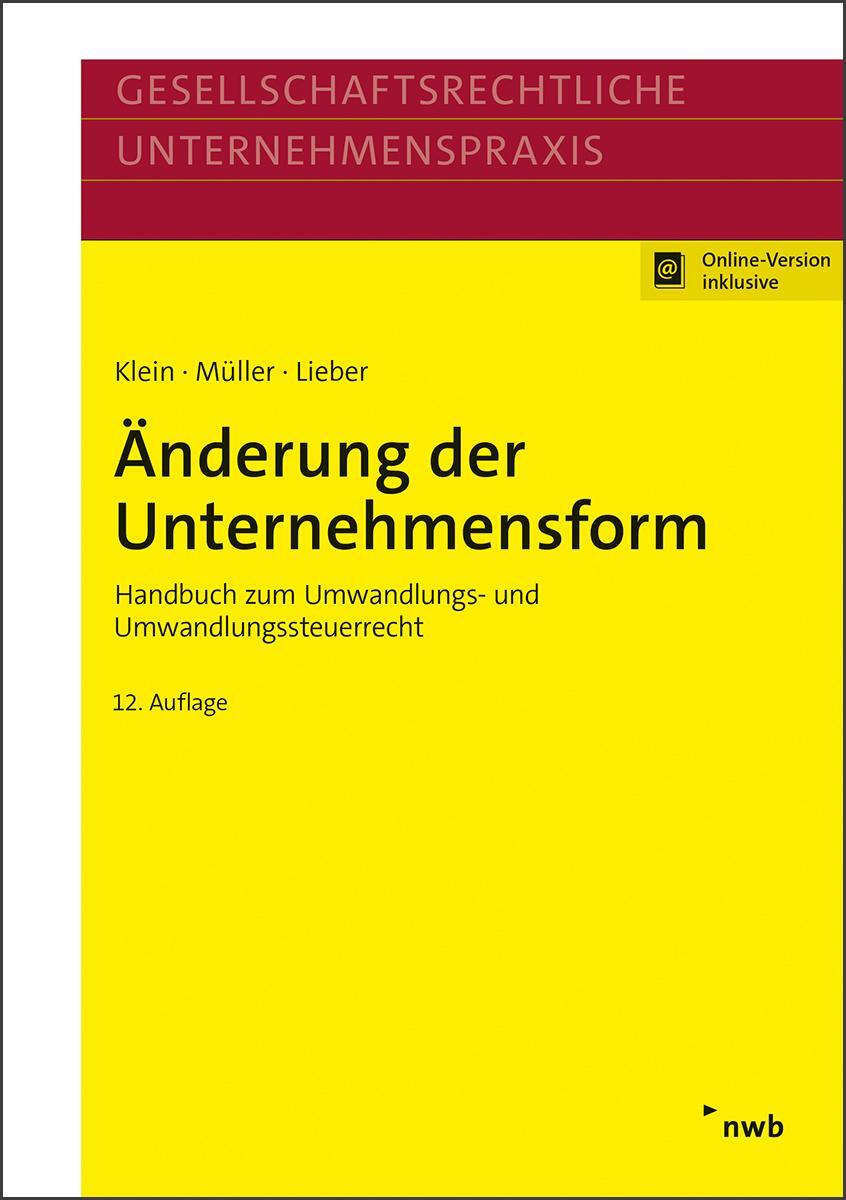 Cover: 9783482670329 | Änderung der Unternehmensform | Hartmut Klein (u. a.) | Bundle | 2021