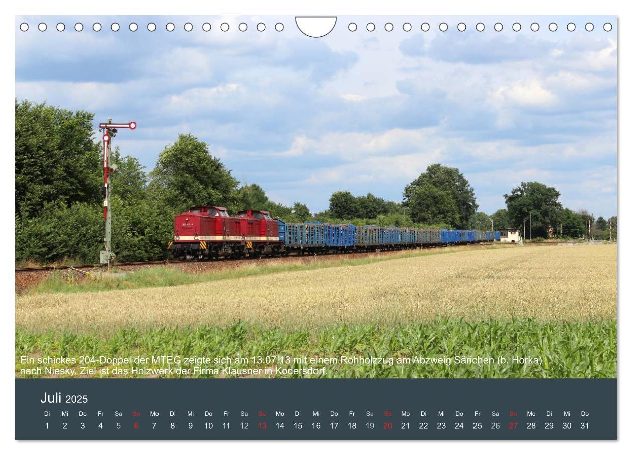 Bild: 9783435624973 | Mit Diesellokomotiven quer durch die Lausitz - 2025 (Wandkalender...