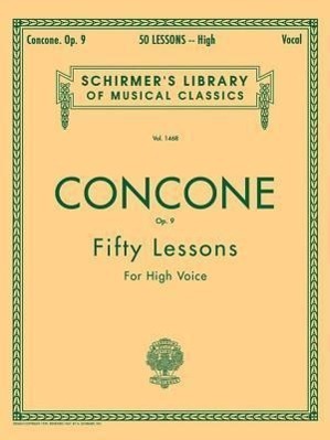 Cover: 9780793553563 | 50 Lessons, Op. 9: Schirmer Library of Classics Volume 1468 High Voice