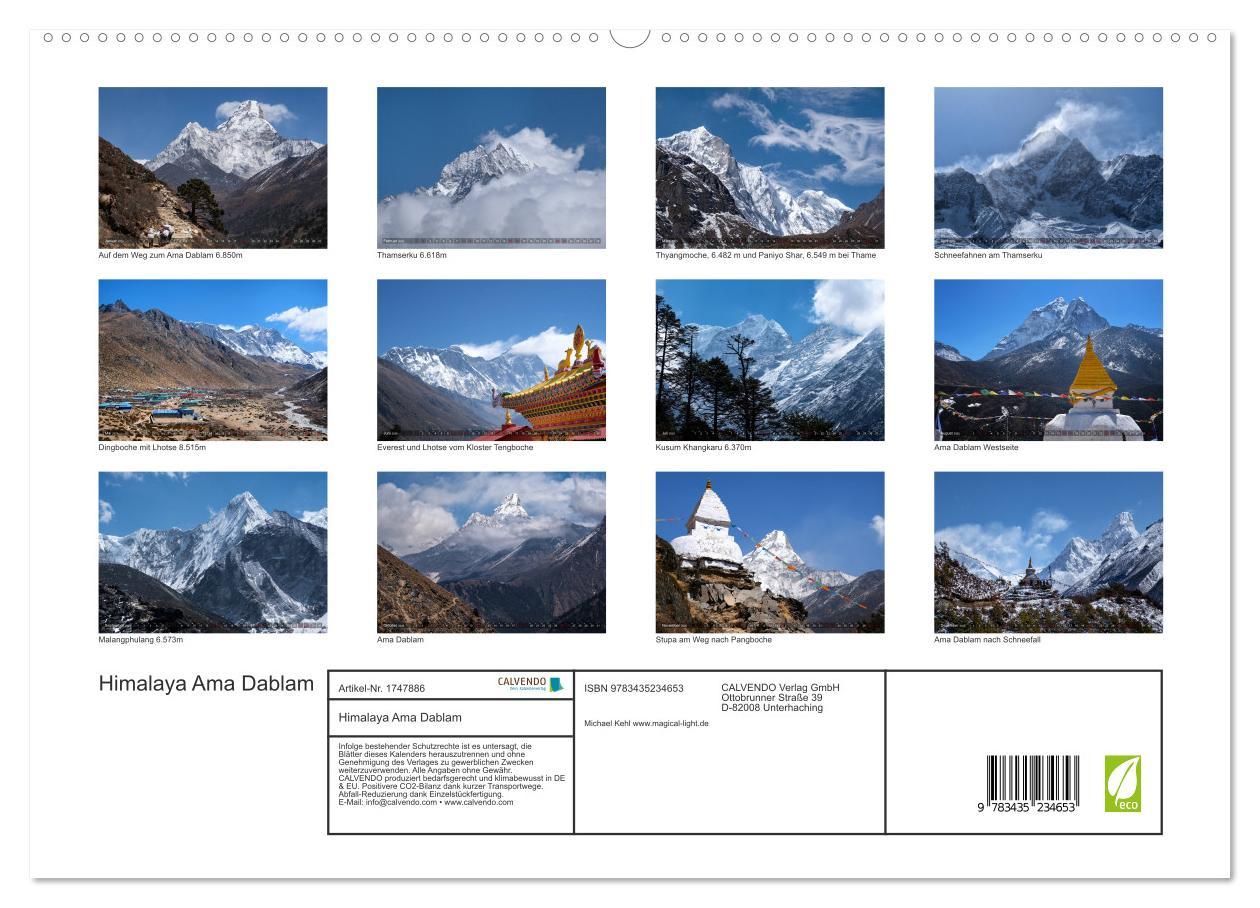 Bild: 9783435234653 | Himalaya Ama Dablam (hochwertiger Premium Wandkalender 2025 DIN A2...