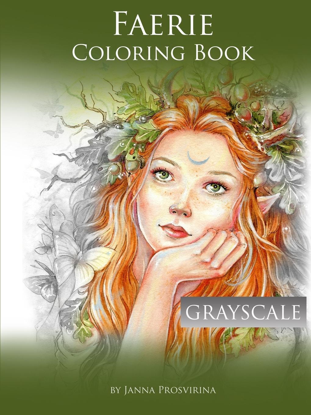 Cover: 9780244729462 | Faerie Coloring Book | Grayscale | Janna Prosvirina | Taschenbuch