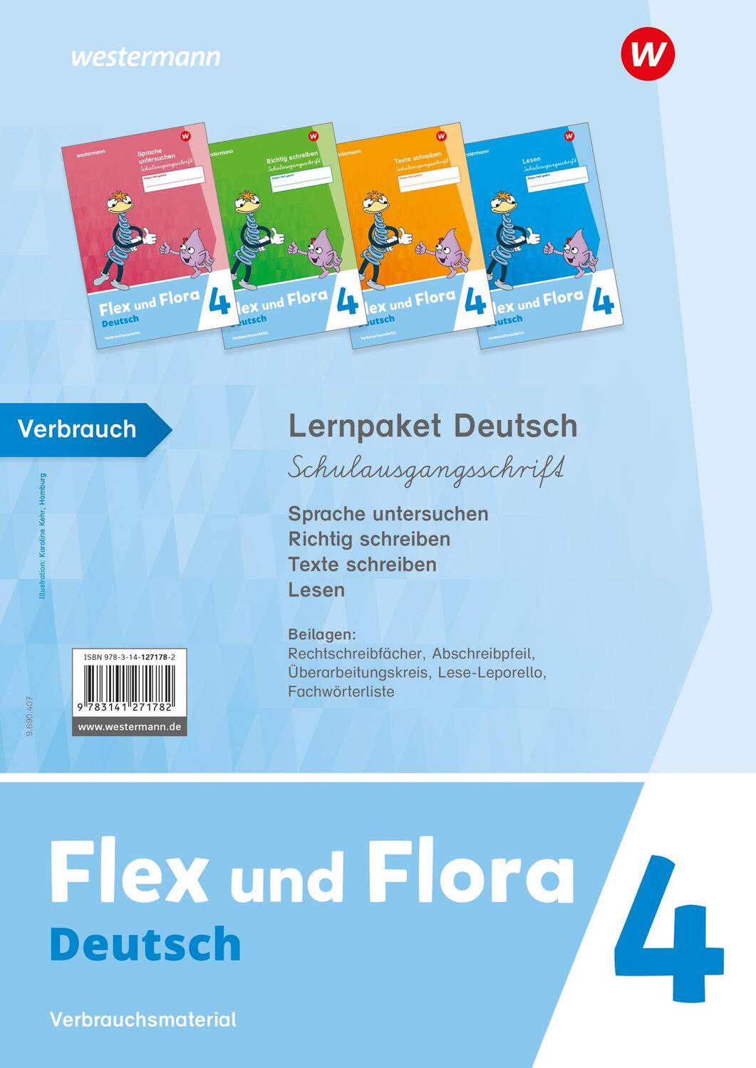 Cover: 9783141271782 | Flex und Flora. Lernpaket Deutsch 4 (Schulausgangsschrift)...