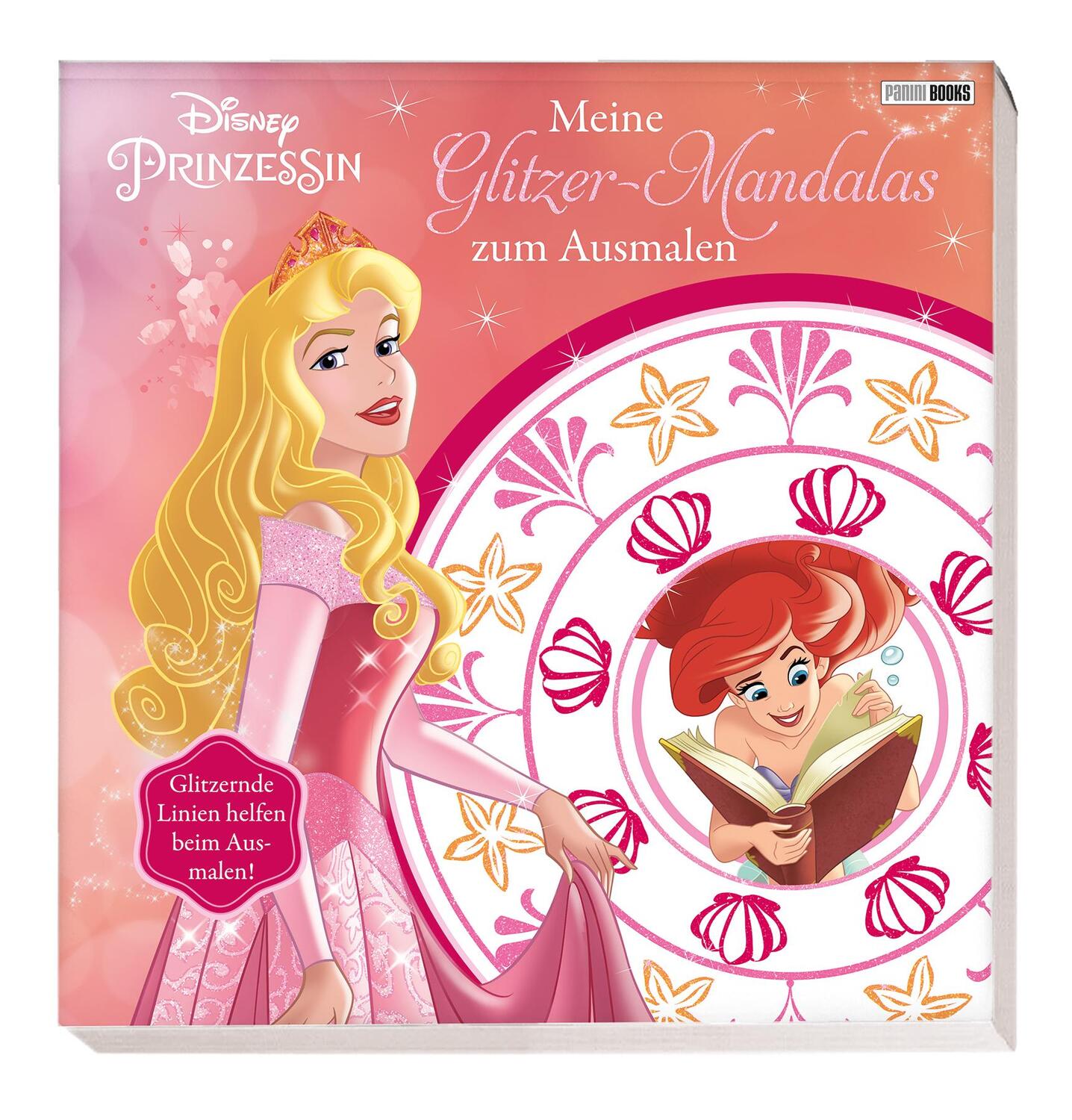 Cover: 9783833240089 | Disney Prinzessin: Meine Glitzer-Mandalas zum Ausmalen | Panini | Buch