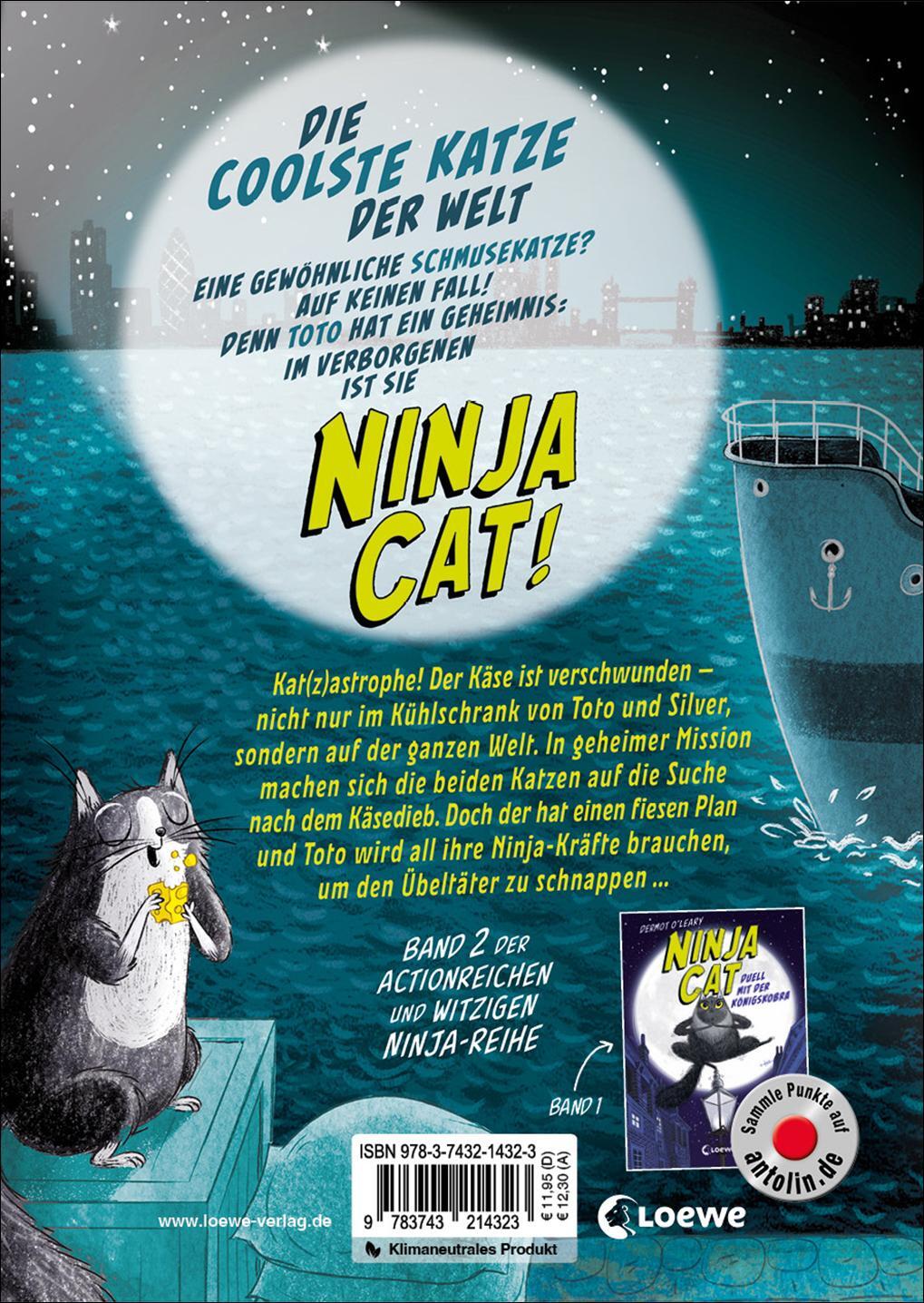 Rückseite: 9783743214323 | Ninja Cat (Band 2) - Meisterdieb auf der Flucht! | Dermot O'Leary