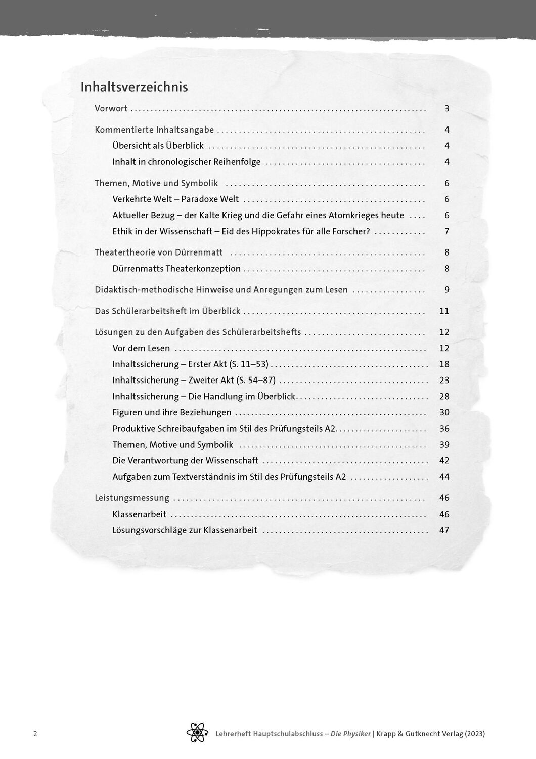 Bild: 9783963231032 | Die Physiker - Friedrich Dürrenmatt - Lehrerheft - Hauptschule | 48 S.